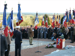 Cérémonie d'inhumation de Mme Hélène NEBOUT au Mémorial de Chasseneuil