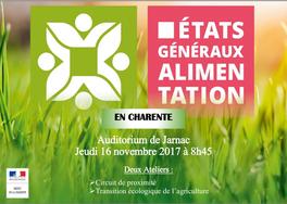 États généraux de l'alimentation en Charente