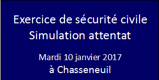 Exercice attentat intrusion au lycée de Chasseneuil