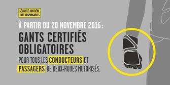 moto ou en scooter, le port des gants devient obligatoire - Actualités - Les services de l'État en Charente